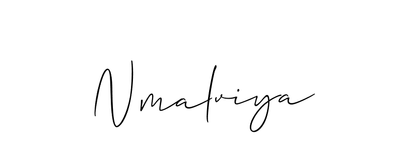 Make a short Nmalviya signature style. Manage your documents anywhere anytime using Allison_Script. Create and add eSignatures, submit forms, share and send files easily. Nmalviya signature style 2 images and pictures png
