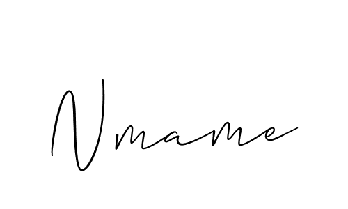 Also we have Nmame name is the best signature style. Create professional handwritten signature collection using Allison_Script autograph style. Nmame signature style 2 images and pictures png