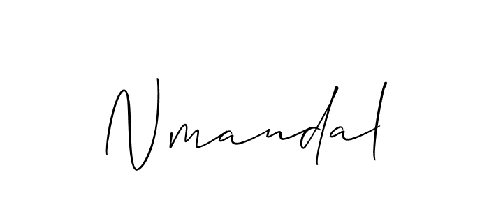 The best way (Allison_Script) to make a short signature is to pick only two or three words in your name. The name Nmandal include a total of six letters. For converting this name. Nmandal signature style 2 images and pictures png