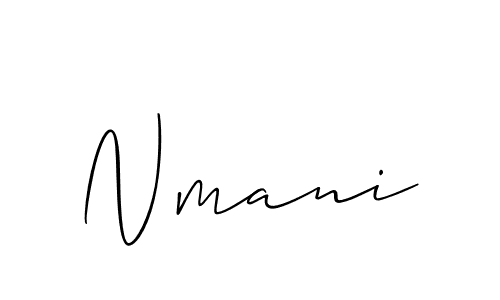 The best way (Allison_Script) to make a short signature is to pick only two or three words in your name. The name Nmani include a total of six letters. For converting this name. Nmani signature style 2 images and pictures png