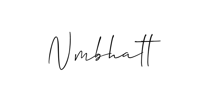 Once you've used our free online signature maker to create your best signature Allison_Script style, it's time to enjoy all of the benefits that Nmbhatt name signing documents. Nmbhatt signature style 2 images and pictures png