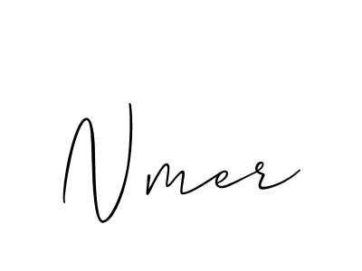 Best and Professional Signature Style for Nmer. Allison_Script Best Signature Style Collection. Nmer signature style 2 images and pictures png