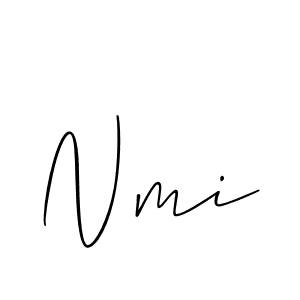 It looks lik you need a new signature style for name Nmi. Design unique handwritten (Allison_Script) signature with our free signature maker in just a few clicks. Nmi signature style 2 images and pictures png