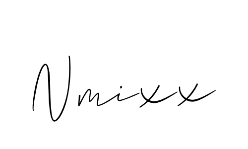 Allison_Script is a professional signature style that is perfect for those who want to add a touch of class to their signature. It is also a great choice for those who want to make their signature more unique. Get Nmixx name to fancy signature for free. Nmixx signature style 2 images and pictures png