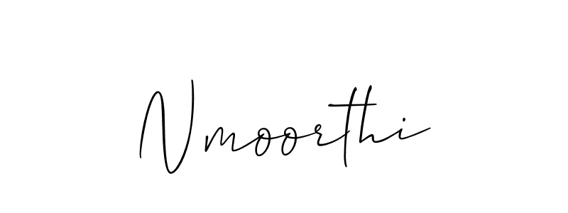 Also we have Nmoorthi name is the best signature style. Create professional handwritten signature collection using Allison_Script autograph style. Nmoorthi signature style 2 images and pictures png