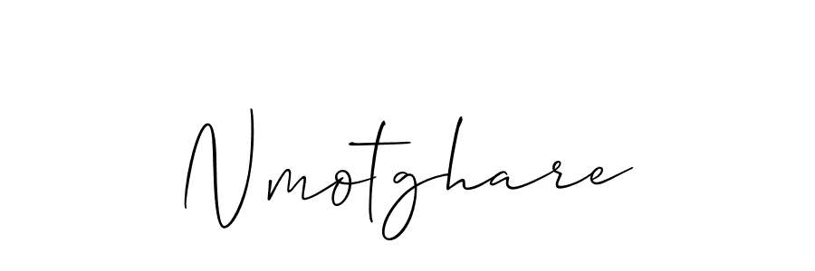 Allison_Script is a professional signature style that is perfect for those who want to add a touch of class to their signature. It is also a great choice for those who want to make their signature more unique. Get Nmotghare name to fancy signature for free. Nmotghare signature style 2 images and pictures png