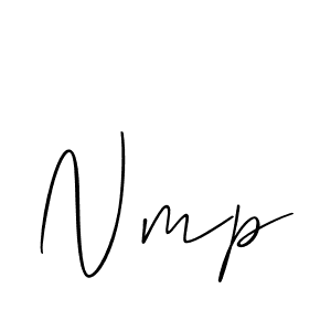 Make a beautiful signature design for name Nmp. Use this online signature maker to create a handwritten signature for free. Nmp signature style 2 images and pictures png