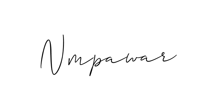 How to Draw Nmpawar signature style? Allison_Script is a latest design signature styles for name Nmpawar. Nmpawar signature style 2 images and pictures png