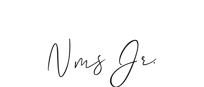 It looks lik you need a new signature style for name Nms Jr.. Design unique handwritten (Allison_Script) signature with our free signature maker in just a few clicks. Nms Jr. signature style 2 images and pictures png