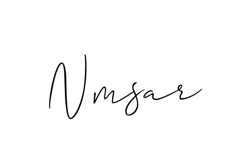 Make a beautiful signature design for name Nmsar. Use this online signature maker to create a handwritten signature for free. Nmsar signature style 2 images and pictures png