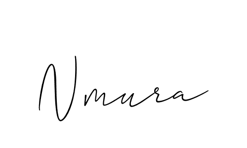 Use a signature maker to create a handwritten signature online. With this signature software, you can design (Allison_Script) your own signature for name Nmura. Nmura signature style 2 images and pictures png