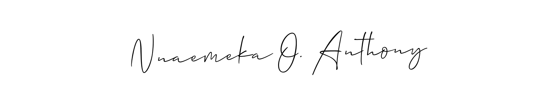 Make a beautiful signature design for name Nnaemeka O. Anthony. Use this online signature maker to create a handwritten signature for free. Nnaemeka O. Anthony signature style 2 images and pictures png