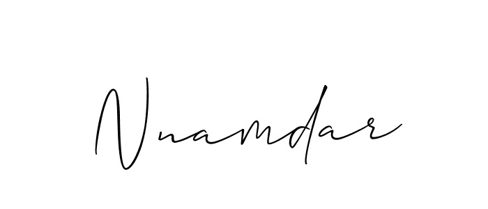 Make a beautiful signature design for name Nnamdar. With this signature (Allison_Script) style, you can create a handwritten signature for free. Nnamdar signature style 2 images and pictures png