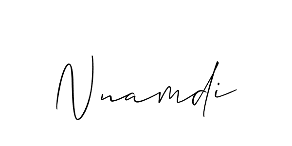 Nnamdi stylish signature style. Best Handwritten Sign (Allison_Script) for my name. Handwritten Signature Collection Ideas for my name Nnamdi. Nnamdi signature style 2 images and pictures png