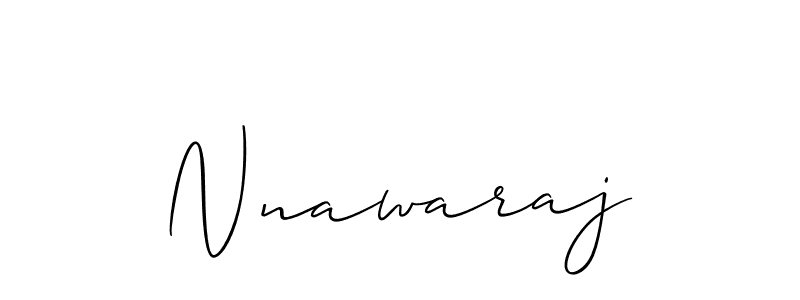 How to make Nnawaraj name signature. Use Allison_Script style for creating short signs online. This is the latest handwritten sign. Nnawaraj signature style 2 images and pictures png