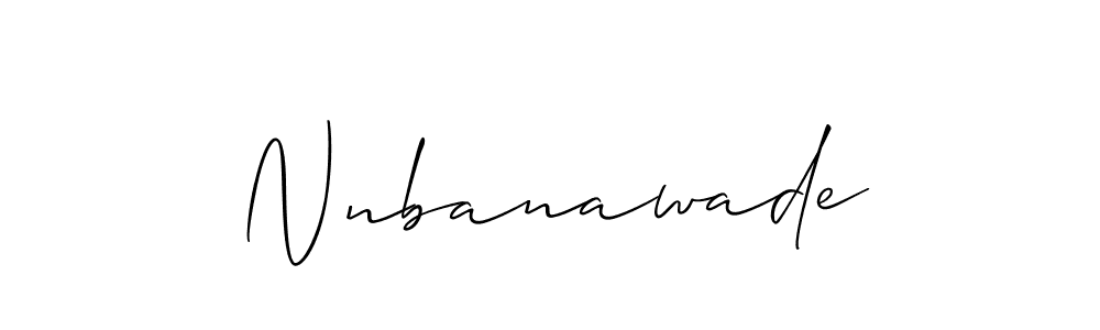 How to make Nnbanawade name signature. Use Allison_Script style for creating short signs online. This is the latest handwritten sign. Nnbanawade signature style 2 images and pictures png