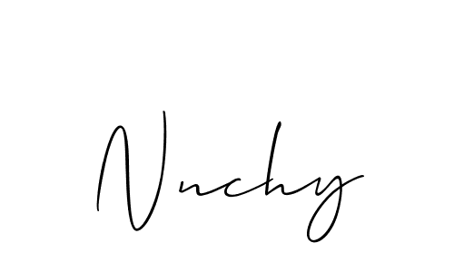 Best and Professional Signature Style for Nnchy. Allison_Script Best Signature Style Collection. Nnchy signature style 2 images and pictures png