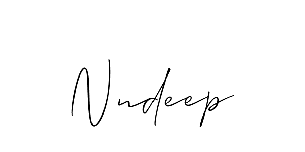 You should practise on your own different ways (Allison_Script) to write your name (Nndeep) in signature. don't let someone else do it for you. Nndeep signature style 2 images and pictures png