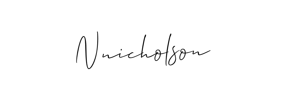 Similarly Allison_Script is the best handwritten signature design. Signature creator online .You can use it as an online autograph creator for name Nnicholson. Nnicholson signature style 2 images and pictures png