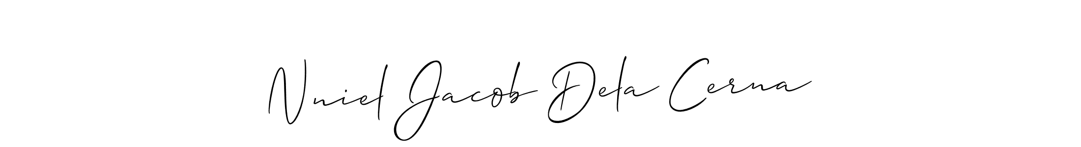 Best and Professional Signature Style for Nniel Jacob Dela Cerna. Allison_Script Best Signature Style Collection. Nniel Jacob Dela Cerna signature style 2 images and pictures png