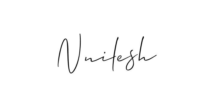 Make a beautiful signature design for name Nnilesh. Use this online signature maker to create a handwritten signature for free. Nnilesh signature style 2 images and pictures png