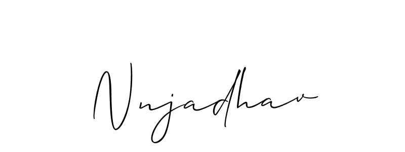 Once you've used our free online signature maker to create your best signature Allison_Script style, it's time to enjoy all of the benefits that Nnjadhav name signing documents. Nnjadhav signature style 2 images and pictures png