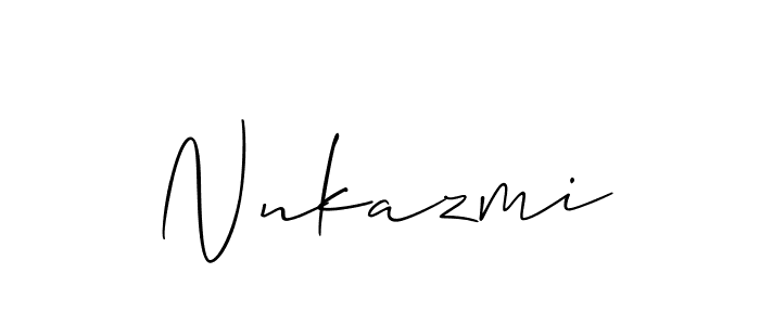 It looks lik you need a new signature style for name Nnkazmi. Design unique handwritten (Allison_Script) signature with our free signature maker in just a few clicks. Nnkazmi signature style 2 images and pictures png