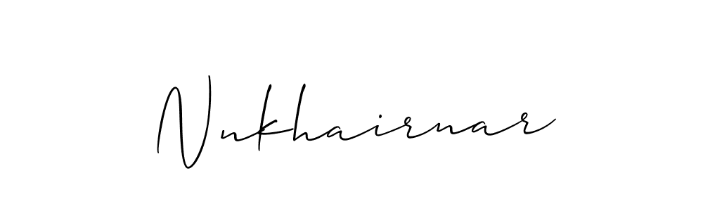 Also we have Nnkhairnar name is the best signature style. Create professional handwritten signature collection using Allison_Script autograph style. Nnkhairnar signature style 2 images and pictures png