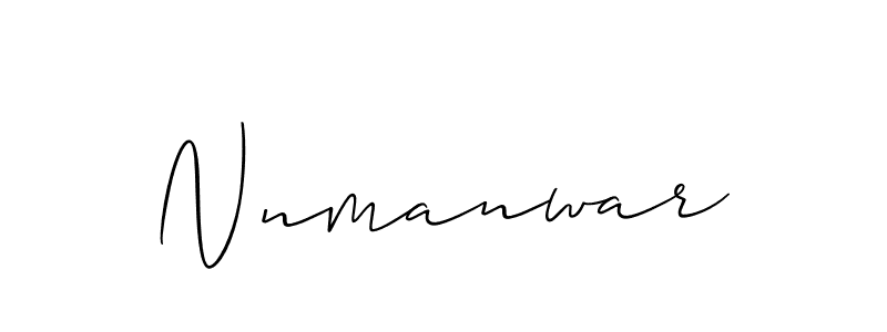 How to make Nnmanwar signature? Allison_Script is a professional autograph style. Create handwritten signature for Nnmanwar name. Nnmanwar signature style 2 images and pictures png