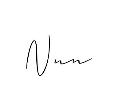 How to make Nnn  signature? Allison_Script is a professional autograph style. Create handwritten signature for Nnn  name. Nnn  signature style 2 images and pictures png