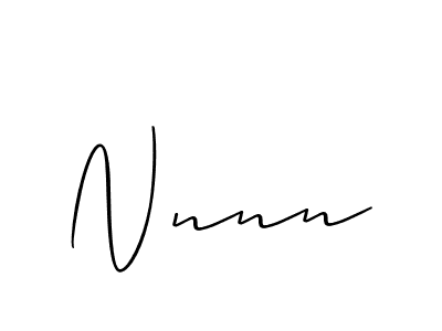 How to Draw Nnnn signature style? Allison_Script is a latest design signature styles for name Nnnn. Nnnn signature style 2 images and pictures png