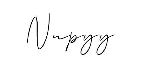 Also we have Nnpyy name is the best signature style. Create professional handwritten signature collection using Allison_Script autograph style. Nnpyy signature style 2 images and pictures png