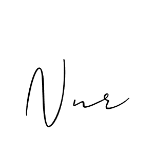 Design your own signature with our free online signature maker. With this signature software, you can create a handwritten (Allison_Script) signature for name Nnr. Nnr signature style 2 images and pictures png