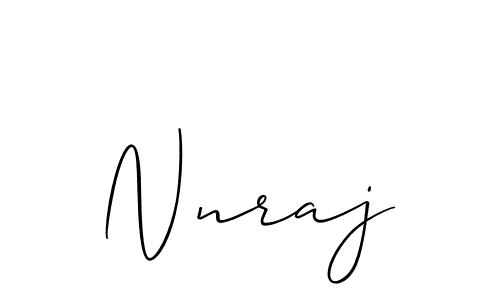 Design your own signature with our free online signature maker. With this signature software, you can create a handwritten (Allison_Script) signature for name Nnraj. Nnraj signature style 2 images and pictures png