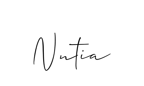 Nntia stylish signature style. Best Handwritten Sign (Allison_Script) for my name. Handwritten Signature Collection Ideas for my name Nntia. Nntia signature style 2 images and pictures png