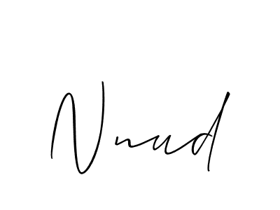 if you are searching for the best signature style for your name Nnud. so please give up your signature search. here we have designed multiple signature styles  using Allison_Script. Nnud signature style 2 images and pictures png