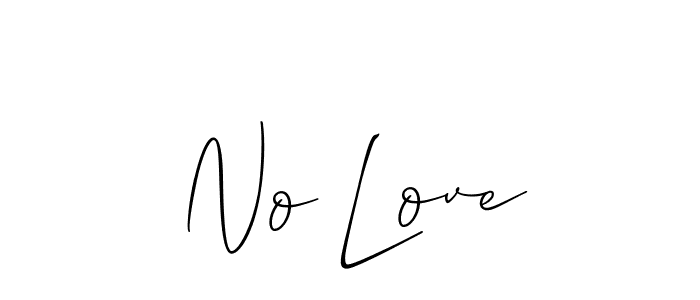 How to Draw No Love signature style? Allison_Script is a latest design signature styles for name No Love. No Love signature style 2 images and pictures png