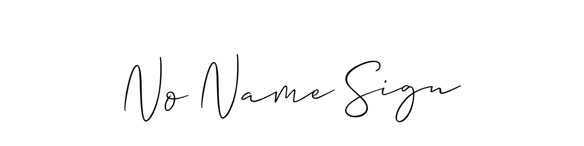 Use a signature maker to create a handwritten signature online. With this signature software, you can design (Allison_Script) your own signature for name No Name Sign. No Name Sign signature style 2 images and pictures png