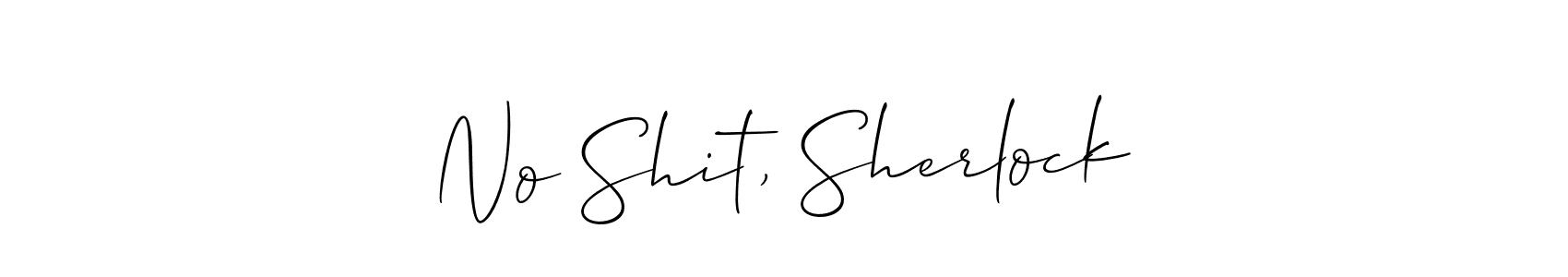 How to Draw No Shit, Sherlock signature style? Allison_Script is a latest design signature styles for name No Shit, Sherlock. No Shit, Sherlock signature style 2 images and pictures png