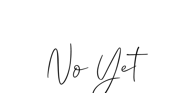 Best and Professional Signature Style for No Yet. Allison_Script Best Signature Style Collection. No Yet signature style 2 images and pictures png
