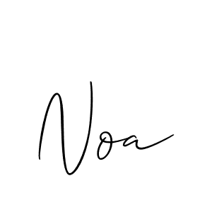 Best and Professional Signature Style for Noa. Allison_Script Best Signature Style Collection. Noa signature style 2 images and pictures png