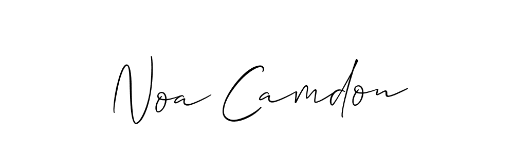 How to Draw Noa Camdon signature style? Allison_Script is a latest design signature styles for name Noa Camdon. Noa Camdon signature style 2 images and pictures png
