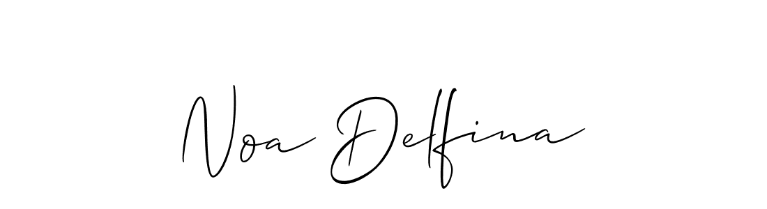 Best and Professional Signature Style for Noa Delfina. Allison_Script Best Signature Style Collection. Noa Delfina signature style 2 images and pictures png