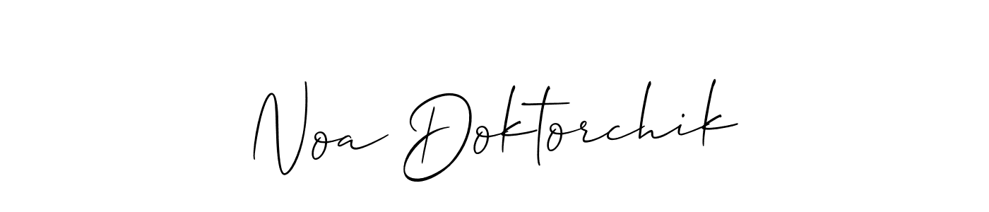 Noa Doktorchik stylish signature style. Best Handwritten Sign (Allison_Script) for my name. Handwritten Signature Collection Ideas for my name Noa Doktorchik. Noa Doktorchik signature style 2 images and pictures png