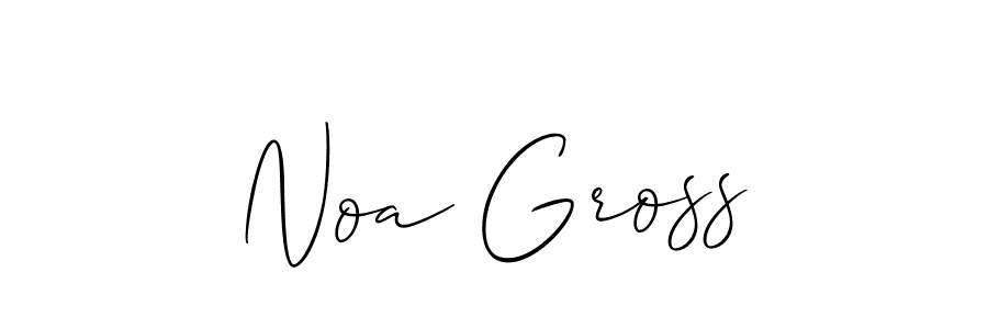 The best way (Allison_Script) to make a short signature is to pick only two or three words in your name. The name Noa Gross include a total of six letters. For converting this name. Noa Gross signature style 2 images and pictures png