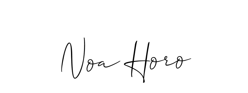 How to Draw Noa Horo signature style? Allison_Script is a latest design signature styles for name Noa Horo. Noa Horo signature style 2 images and pictures png