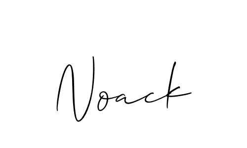 How to make Noack signature? Allison_Script is a professional autograph style. Create handwritten signature for Noack name. Noack signature style 2 images and pictures png