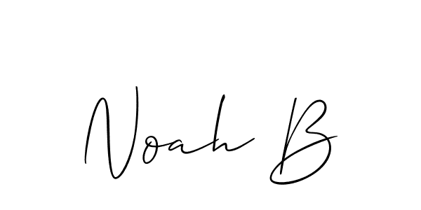 Noah B stylish signature style. Best Handwritten Sign (Allison_Script) for my name. Handwritten Signature Collection Ideas for my name Noah B. Noah B signature style 2 images and pictures png