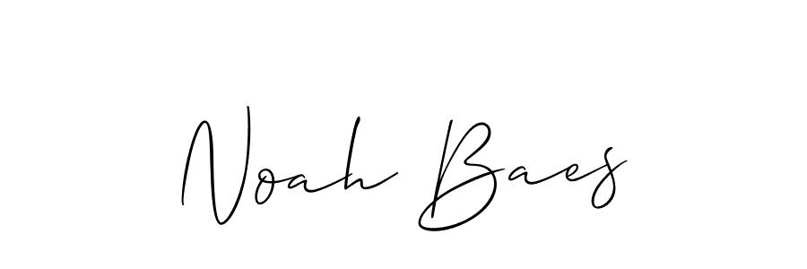 Create a beautiful signature design for name Noah Baes. With this signature (Allison_Script) fonts, you can make a handwritten signature for free. Noah Baes signature style 2 images and pictures png