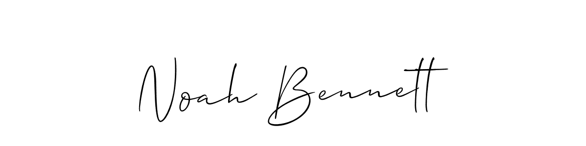 Create a beautiful signature design for name Noah Bennett. With this signature (Allison_Script) fonts, you can make a handwritten signature for free. Noah Bennett signature style 2 images and pictures png